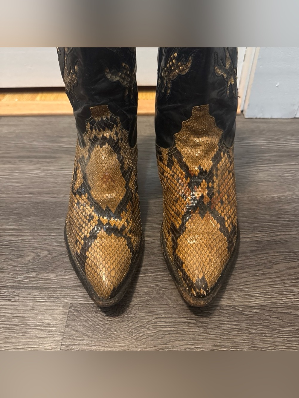 Justin Boots Python Snake Boots - Picture 5 of 6